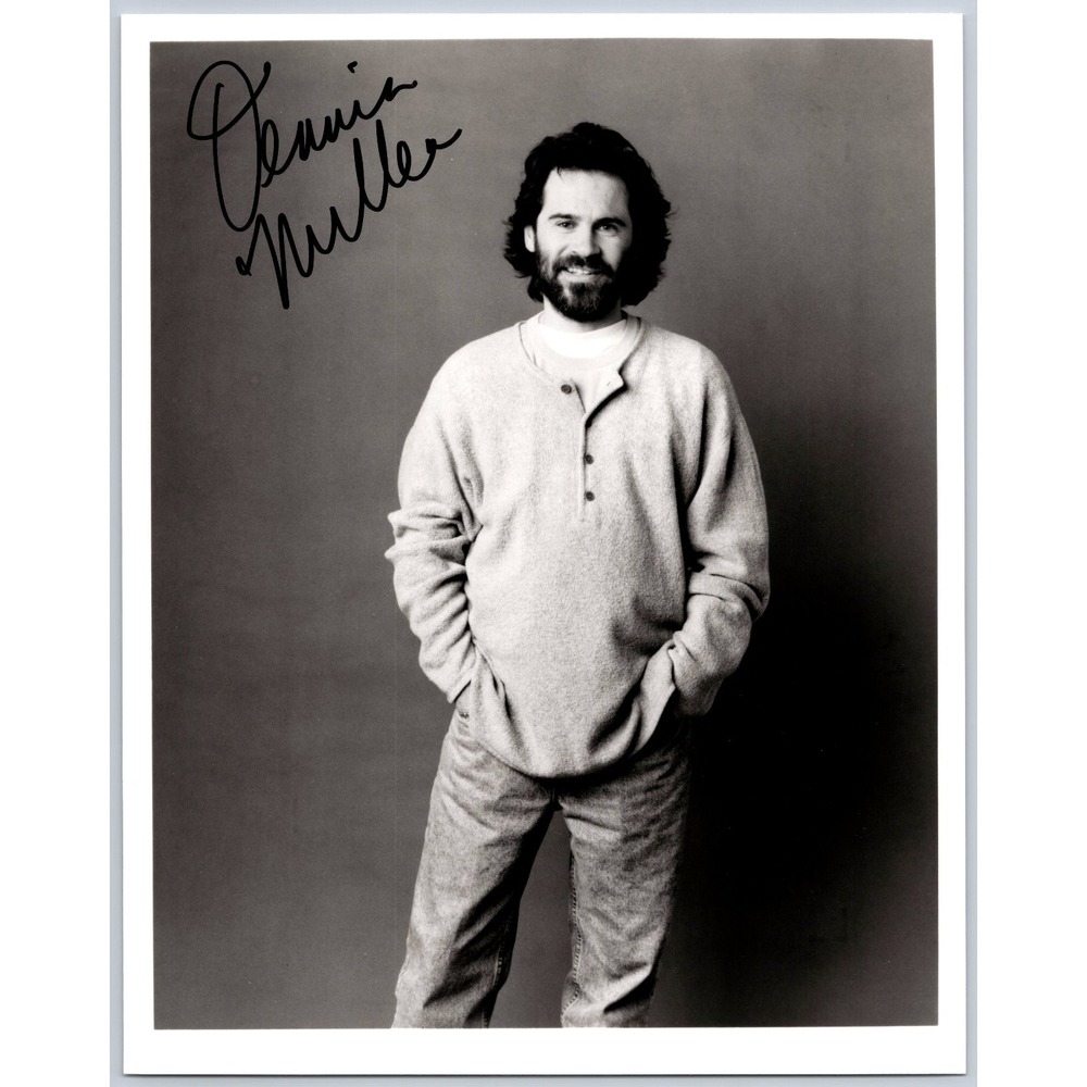 Dennis Miller Autographed Photo Signed Black & White Portrait Comedian SNL 8x10